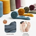 thumbnail image 3 of Laklulu - Paquete de 4 medias para bebé: mallas gruesas para niñas pequeñas, medias de algodón de punto sin costuras, pantimedias para bebés, 3 of 6