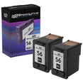 thumbnail image 1 of Speedy Inks Remanufactured Ink Cartridge Replacement for HP 56 (Black, 2 Cartridge Pack) See List of Compatible HP DeskJet, Digital Copier, OfficeJet PSC and PhotoSmart Printers, 1 of 4