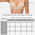 thumbnail image 6 of YANDW Front Closure Bras for Women Lace Unlined No Padded Soft Underwire Everyday T-shirt Bra, Beige 36B, 6 of 6