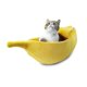 thumbnail image 1 of Perrera creativa con forma de plátano, arena para gatos, nido cálido para mascotas en invierno, tamaño: l (amarillo) (xiatian), 1 of 1