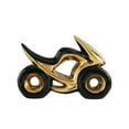 thumbnail image 4 of Estatua de motocicleta, escultura moderna, figura decorativa minimalista coleccionable, adorno de mesa para estantería, decoración del hogar Negro, 4 of 8