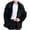 A Black, variant on Timoontee Men's Faux Fur Coats Oversize Soft Comfy Casual Coats Solid Lapel Open Front Coats Fall Winter Fashion Warm Outerwear Coat Coffee XXXL