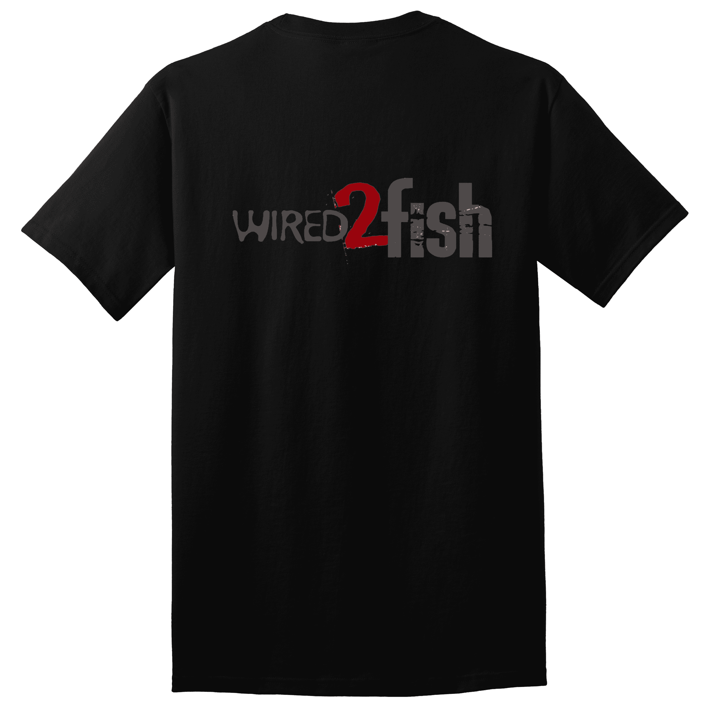 Wired2Fish Logo T-Shirt - Black, 4XLarge