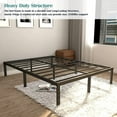 thumbnail image 6 of Eavesince 14 inches Queen Size Metal Bed Frames,No Box Spring Needed,Queen Platform Metal Bed Frame for Adult, 6 of 7