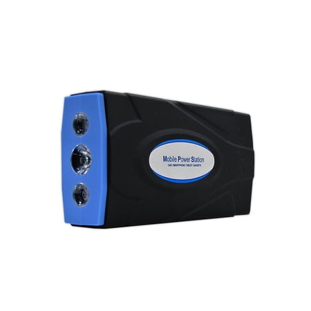 AMS MB-UB2168 Mobile Power Station Car Jumper w Intelligent Cable (16,800mAh), 19V 16V 12V Output, DUAL USB, Multi-Mode LED Flashlight For Car Smartphone Tablet Gadgets