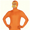 cloth & Beard & Eyebrows 3, variant on Orange Bodysuit Women's & Man Seamless Full Body Catsuit Stretchy Dance Bodysuit With Eyebrows Beard Sets, Stage Performance, Slim Fit Spandex Unitard Halloween Outfits