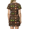 thumbnail image 4 of Dark Brown Cute Chinese Zodiacs T-Shirt Dress 3.0, 4 of 4