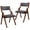 Gray 1, variant on EBQOSK Upholstered folding Dining chair, space saving, easy to carry, Dining Room, 2-Pack Walnut