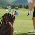 thumbnail image 7 of Haosy Rainbow Lines Golf Mallet Putter Cover Strong Magnetic Leather Golf Club Headcover Closure, 7 of 7