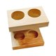thumbnail image 1 of Soporte para cabezales de cepillo de dientes eléctrico, soporte de madera, soporte para mostrador, organizador de mostrador 2 agujeros, 1 of 9