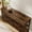 Retro color, variant on 52.5 Inch Long Console Tables for Entryway with 3 Drawers, 3-Tier Industrial Metal Frame Sofa Table with Roman Column Legs for Hallway, Living Room, Foyer, Retro