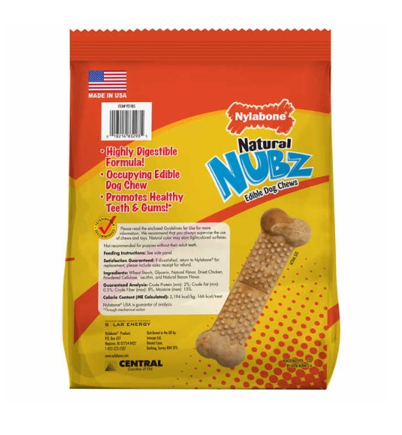 2 Pack | Nylabone NUBZ Dog Chews, 22 Count