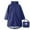 Dark Blue, variant on YanHoo Womens Waterproof Raincoat Packable Trench Coat with Hood Lightweight Windbreaker Zip Up Long Sleeve Adjustable Waist Rain Jackets Outdoor Hiking Travel Outerwear with Pocket