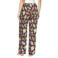 thumbnail image 3 of Balery Milk Tea print Women's Pajama Pants,Ultra Lightweight Pjs,Lounge Pant-Small, 3 of 9