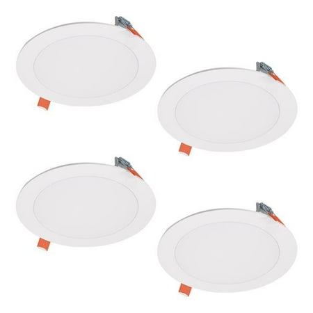 Halo 3008722 6 in. 10.1W HLB Lite LED Recessed Direct Mount Light Trim - Matte White