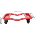 thumbnail image 4 of Heavy Duty Car Dolly Set of 4, 6000LBS Wheel Dolly Vehicle Tyre Skates with Wheels & Brakes, Double V-Shaped Design Vehicle Dollies for Garage, Car Repair, 4 of 9