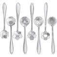 thumbnail image 1 of 16 Piezas Cuchara de Café de Flor de Acero Inoxidable Cuchara de Postre Cuchara de Azúcar Cuchara de Helado Cuchara para Agitar Cuchara de Té Juego de Cucharas para Batido para Vajilla, 1 of 5