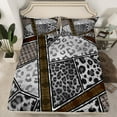 thumbnail image 2 of Manfei Fashion Leopard Print Twin Sheet Sets, Cheetah Animal Twin Fitted Sheet, Teen Kid Adult Female Flat Sheet, Ultra Soft Home Decor, 3 Pieces, 2 of 7