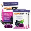 GummiShot Energy Gummies, 225 mg of Plant-Based Caffeine Chews per Pouch, Long Lasting Energy Boosters, Elderberry (3-Pack)