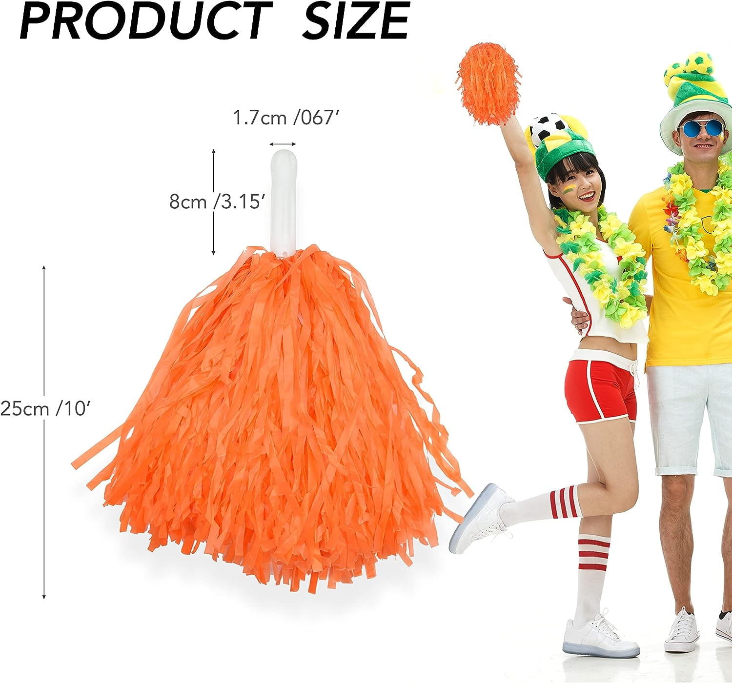 LINLIN Cheerleading Pom Poms for Kids,2 Pair Cheerleader Cheering Squad Pompoms for Boy Girl School Sports,Cheerleader Pom Poms Hand Flowers Cheerleader Pompoms for Sports Party