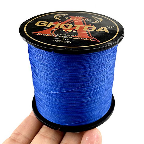 4X Fishing Line Braided Line Multifilament for Carp Fishing 300-1000 Meters 4.8-36.8kg Blue 300M-28LB
