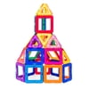 58-Piece Multi Colors Magnetic Block Tiles Educational STEM Toy Building Set w/ Carrying Case