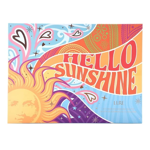 Paletas de sombra Lure The Sixties Colección color shadow palette hello sunshine 35 tonos