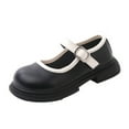 thumbnail image 3 of Little Girl Toddler Girl Dress School Uniform Oxford Mary Jane Shoes - Ballet Flats for Big Girl Party School Shoes, 3 of 9