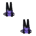 thumbnail image 1 of kurtrusly Harnais de Poche Poitrine Résistant à l'Usure et Durable Bretelles Réglables Résistant à l'Eau et Durable Violet 2ensemble, 1 of 6