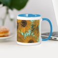 thumbnail image 3 of CafePress - Van Gogh Vase With Sunflowers Mugs - 11 oz Ceramic Mug - Novelty Coffee Tea Cup, 3 of 4