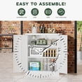 thumbnail image 6 of Locking Metal Storage Cabinet, 36" Steel Garage Cabinet with Doors & Shelves, Utility Locker for Home Office, White Grey, 6 of 7
