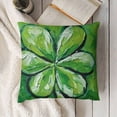 thumbnail image 3 of SHANXI St.Patricks Day Pillow Covers , Good Luck Decorations Holiday Spring Decorative Pillow Case Decor for Sofa Couch 24x24in, 3 of 5