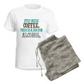 thumbnail image 5 of CafePress - Step Aside Coffee Women's Light Pajamas - Women's Short Sleeve Print T-Shirt and Pants Light Cotton Pajama Set, 5 of 7