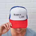 thumbnail image 6 of CafePress - Rippin Lips - Adjustable Unisex Printed Trucker Hat with Mesh Back, 6 of 10