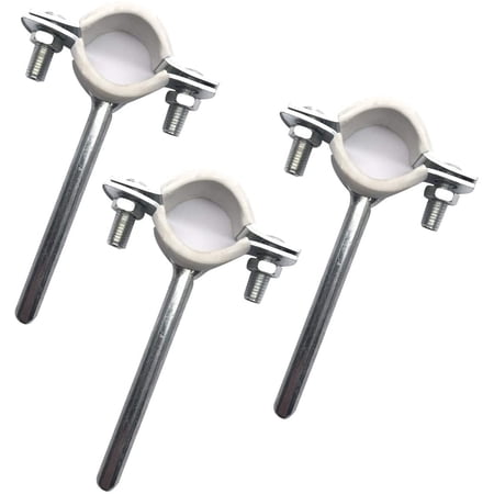 1/2"Shank Adjustable Pipe Bracket Clamp,Wall Mount Ceiling Mount Pipe Support Clip Clamp,Spool Clamp(10Pcs,18~25mm)