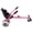 Pink + Steel#04, variant on Adjustable Hoverboard Seat Attachment Go-Kart for Kids, Fits 6.5 8 10 Hoverboards, Pink Steel Frame, Not Include Hoverboard