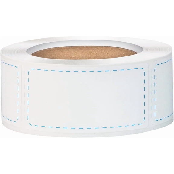 300pcs Removable Freezer Labels, Yoget 1 x 2 Inch Food Storage Stickers, Refrigerator Freezer Paper Label Easy Clean Leaves No Residue, Blue Food Labels Roll