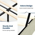 thumbnail image 5 of JUSTLET Queen Bed Frame, Upholstered Platform Bed Frame with Headboard for Adults, No Box Spring Needed, Beige, 5 of 6