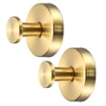 thumbnail image 1 of 2pcs Ganchos de Ventosa, Ganchos Reutilizables para Toallas, Gancho de Ducha Sin Perforación para Ventana de Baño de Vidrio Dorado, 1 of 6