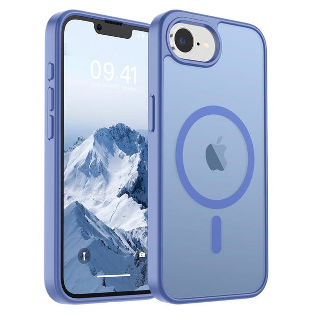 Funda magnética SUPFINE para iPhone 16e 2025, azul y morado