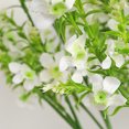 thumbnail image 5 of Yesbay Simulation Flower Multifunctional 3 Heads Faux Silk Flower Household Realistic Artificial Mint Flowers for Wedding,Milky White, 5 of 8