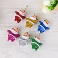 thumbnail image 4 of 6Pcs Gold Powder Six Colors Santa Claus Pendant Christmas Decoration Gifts, 4 of 9