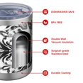 thumbnail image 4 of 12oz Tumblers Black White Tie Dye Mandala Pattern Vacuum Insulated Stainless Steel Travel Tumbler Cups Mug with Lid and Straw for Beer,Coffee,Beverages with Cleaning Brush for Cold & Hot Drinks, 4 of 5
