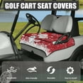 thumbnail image 3 of Yuyamidu Cute Snwoman Golf Cart Seat Covers with Pockets, Santa Claus Golf Seat Covers for Cart for 2-Person Seats Cute Club Car Golf Cart Accessories, Christmas, 3 of 7