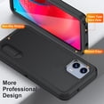 thumbnail image 2 of Dynamic Pro Hybrid Ultra Protective Case With Kickstand For Moto G Stylus 5g 2023 - Black Black, 2 of 6
