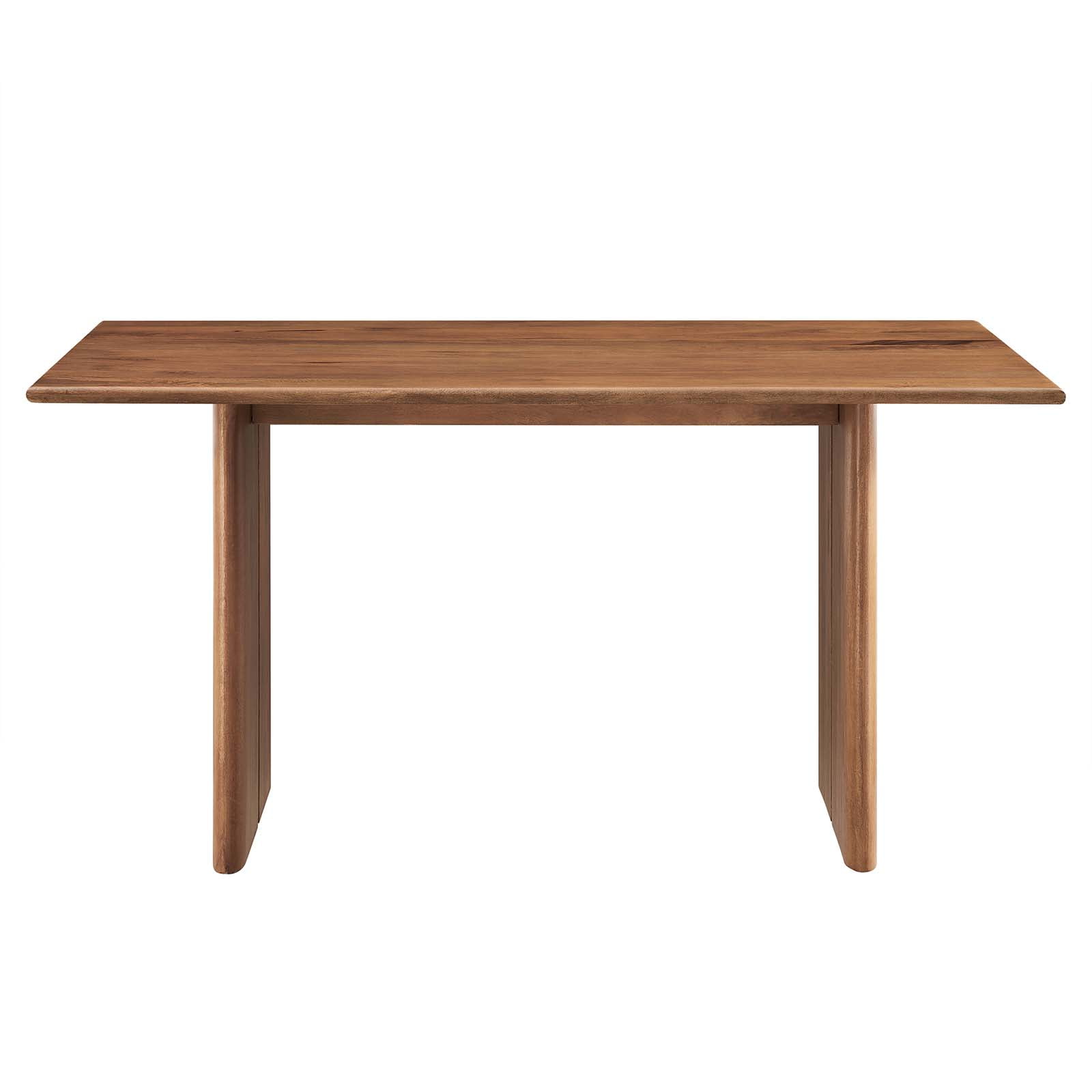 Modway Amistad 60" Wood Dining Table in Walnut