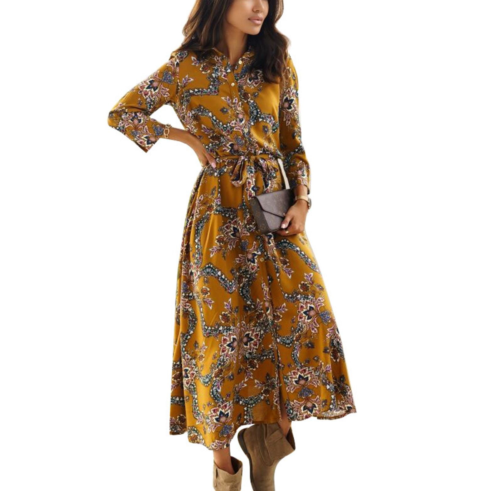 And yellow floral tie up dress online