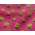thumbnail image 4 of oneOone Viscose Jersey Fabric Leaves & Lotus Block Decor Fabric Printed BTY 60 Inch Wide, 4 of 5