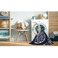 thumbnail image 2 of Ahgly Company Machine Washable Indoor Round Transitional Night Blue Area Rugs, 8' Round, 2 of 7