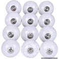 thumbnail image 2 of Ceramic Knobs for Dresser Drawers- Unique Handmade Decorative Kitchen Cabinet Knobs- Floral White Dresser Drawer Knobs- 24 Pack for Home Improvement on Office Desk, Kitchen Drawer or Bathroom Cabinets, 2 of 6